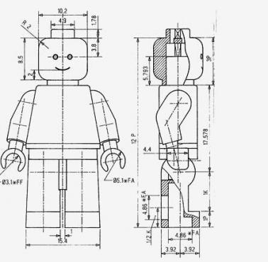 Lego Minifig patent z 1979 roku