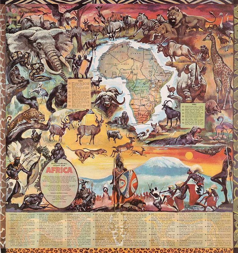 Obrazkowa mapa Afryki