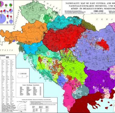 Mozaika etniczna Europy Środkowo-Wschodniej i Południowo-Wschodniej (1989-1992)