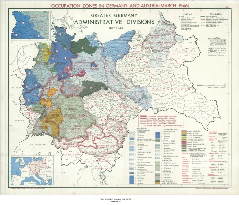 Strefy okupacyjne Niemiec, 1946