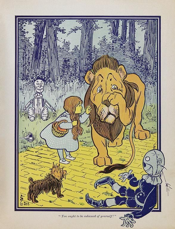 Ilustracja z pierwszej edycji Czarnoksiężnika z Krainy Oz, 1900