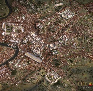 Mapa starożytnego Rzymu (wirtualna rekonstrukcja)