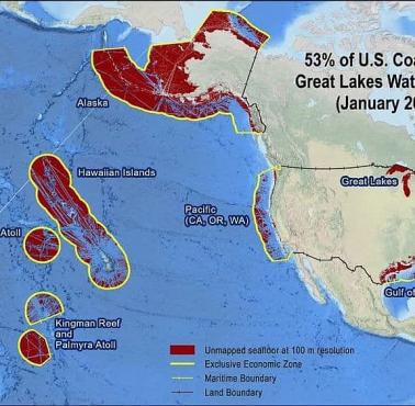 Wyłączna strefa ekonomiczna USA (EEZ - Exclusive Economic Zones), 2021