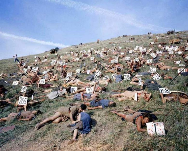 Scena z filmu Spartakus Stanley'a Kubricka, 1960