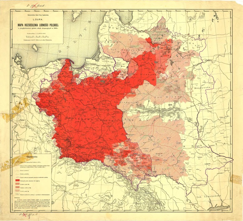 Ludność polska na terenach dawnej I RP w 1916 roku