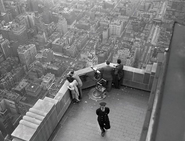 Widok z Empire State Building, Nowy Jork, 1947