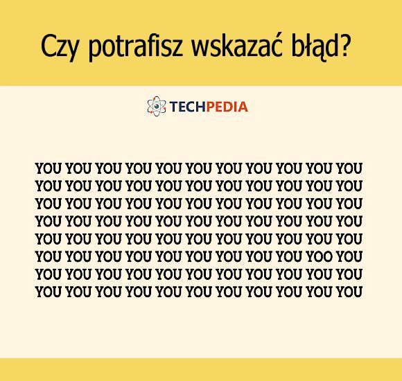 Czy potrafisz wskazać błąd?