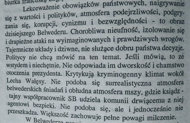 Belweder w czasach rządów L.Wałęsy, Paweł Rabiej (obecnie Nowoczesna) 