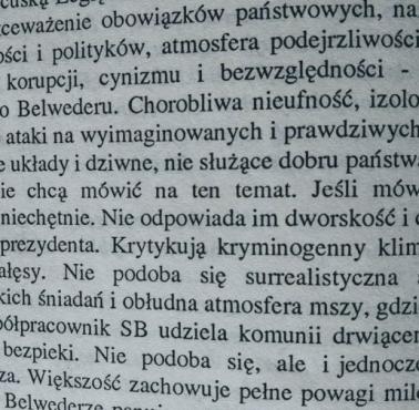 Belweder w czasach rządów L.Wałęsy, Paweł Rabiej (obecnie Nowoczesna) "Droga cienia"