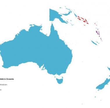 Dominujące religie w Australii i Oceanii