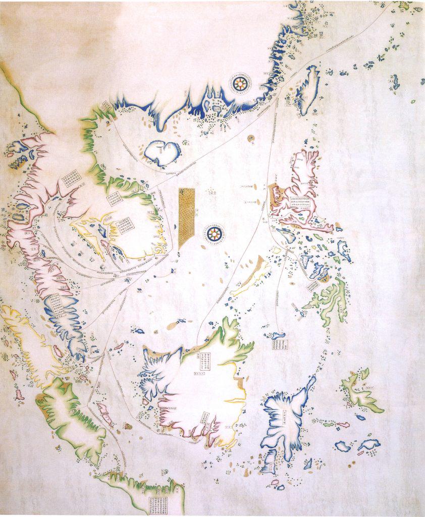 Chińska mapa Azji Południowo-Wschodniej admirała Shi Shipiao z 1716 roku na podstawie map holenderskich