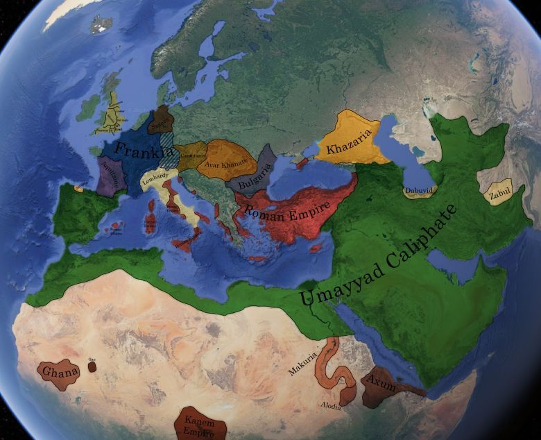 Szczyt islamskich podbojów w Europie i na Bliskim Wschodzie, 720 rok n.e.
