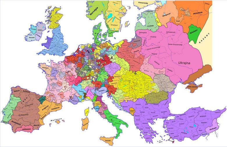 Europa pod koniec XV wieku
