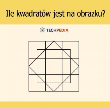Ile kwadratów jest na obrazku?