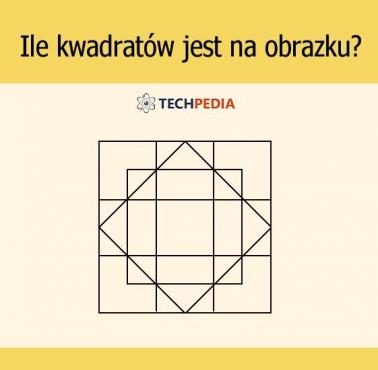 Ile kwadratów jest na obrazku?