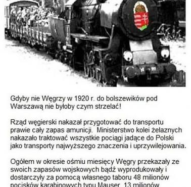 II RP, czy wiesz, że? Pomoc węgierska dla walczącej Polski w 1920 roku