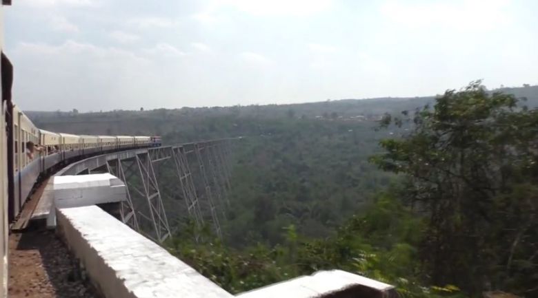 Goteik viaduct, Kyaukme, Mjanma (Birma) (wideo)