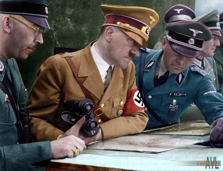 Heinrich Himmler, Adolf Hitler i Felix Steiner, 1938