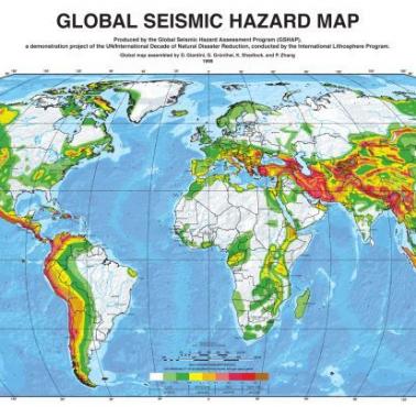 Globalna mapa zagrożenia sejsmicznego, 1999