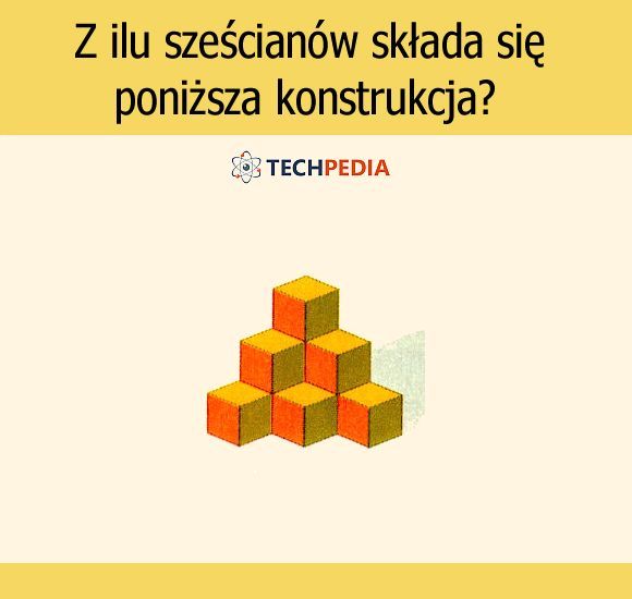 Z ilu sześcianów składa się poniższa konstrukcja?