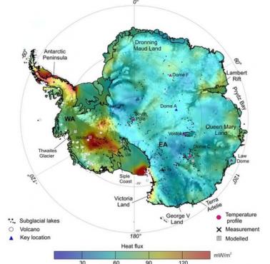 Ukryte pod lodem Antarktydy źródła naturalnego ciepła