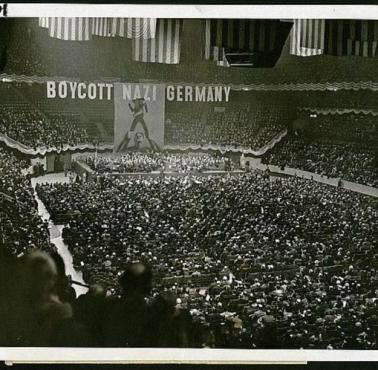 Zjazd amerykańskich antynazistów w nowojorskiej Madison Square Garden, 1937