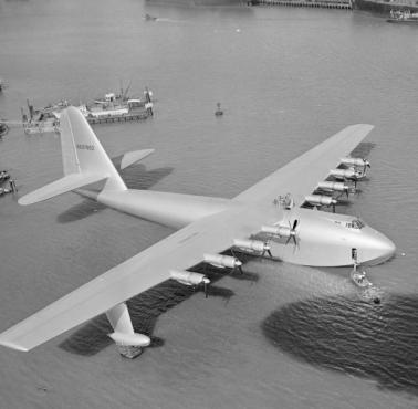 Hughes H-4 Hercules - amerykański samolot o największej rozpiętości skrzydeł, jaki kiedykolwiek powstał, 1947