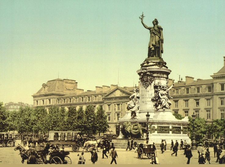 Plac Republiki w Paryżu, 1900