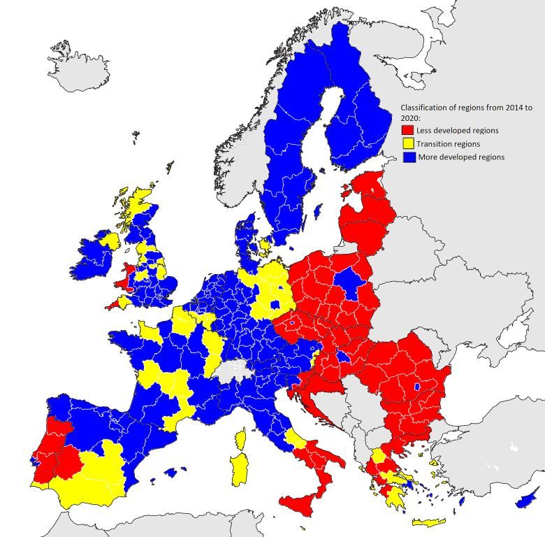Rozwój obszarów Unii od 2014 do 2020