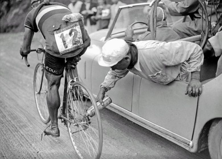 Gino Sciardis podczas Tour De France, 1949