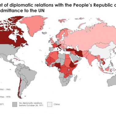 Które kraje miały oficjalne stosunki z ChRL, zanim została przyjęta do ONZ, do 1971 roku