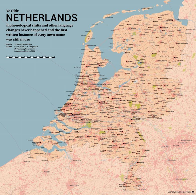 Mapa Holandii