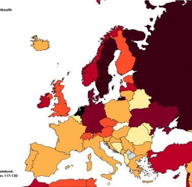 Współczynnik nierówności majątkowych w Europie (Współczynnik Giniego), 2019