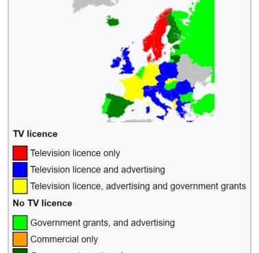 Źródło finansowania europejskich nadawców publicznych (telewizji)