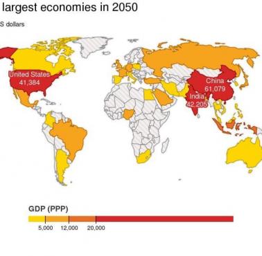 Prognozowane gospodarki światowe w 2050 roku