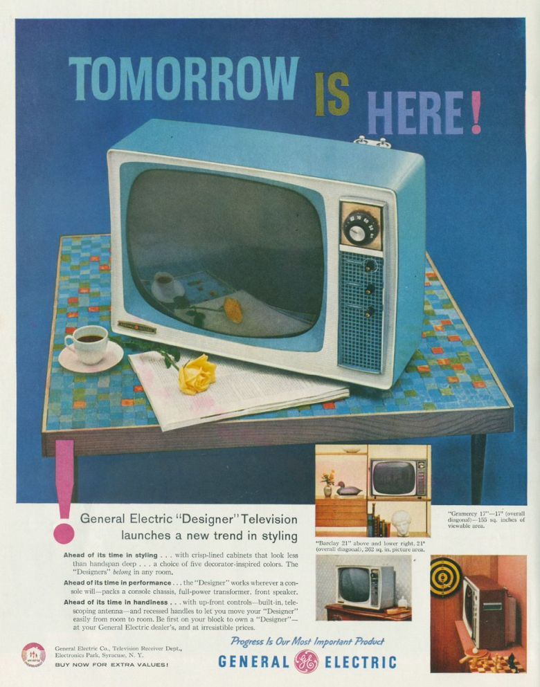 Reklama telewizora firmy General Electric, 1958
