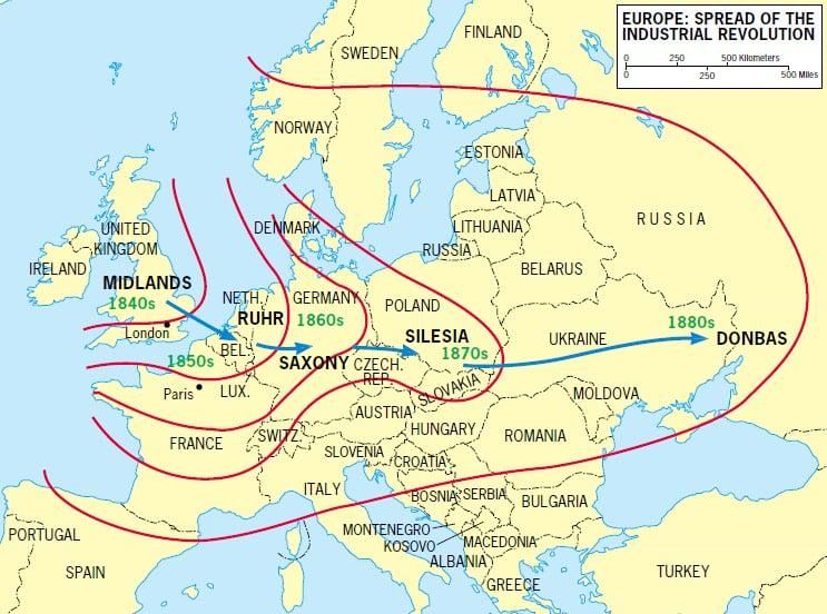 Rewolucja przemysłowa w Europie, od 1840 roku