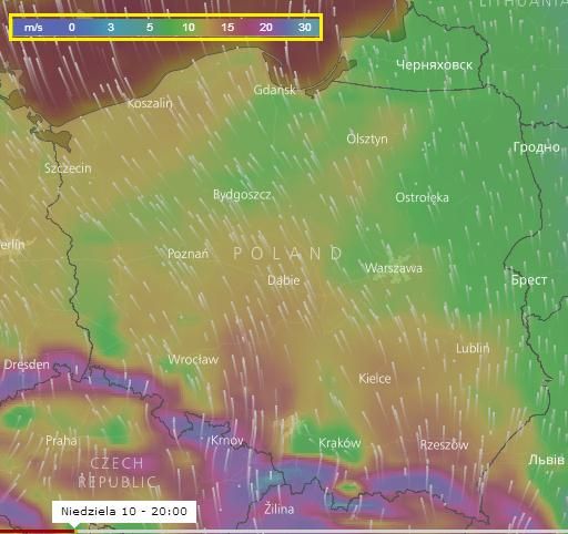 Wyraźnie widoczna szczelina w Karpatach - Brama Morawska