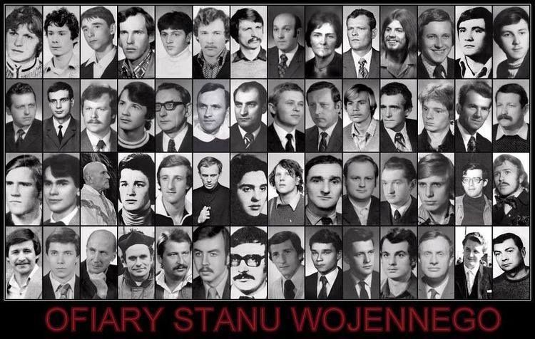 Zdjęcia ofiar puczu wojskowego (stanu wojennego) generała W.Jaruzelskiego, 1981