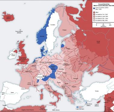 Kierunki operacyjne ofensyw przeciwko III Rzeszy w latach 1943-45