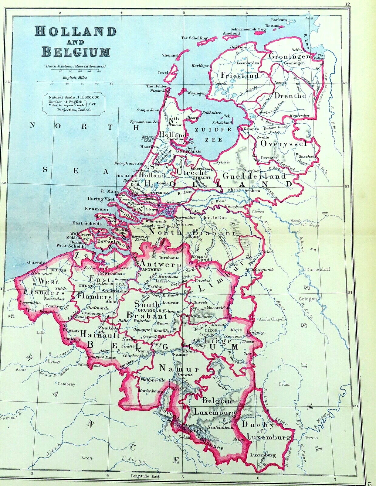 Niderlandy, Belgia i Luksemburg w 1894