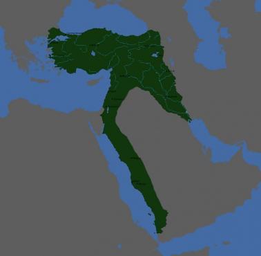 Zasięg Imperium Otomańskiego przed I wojną światową