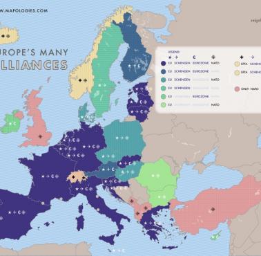Strefa Euro, Schengen i kraje Unii, 2023