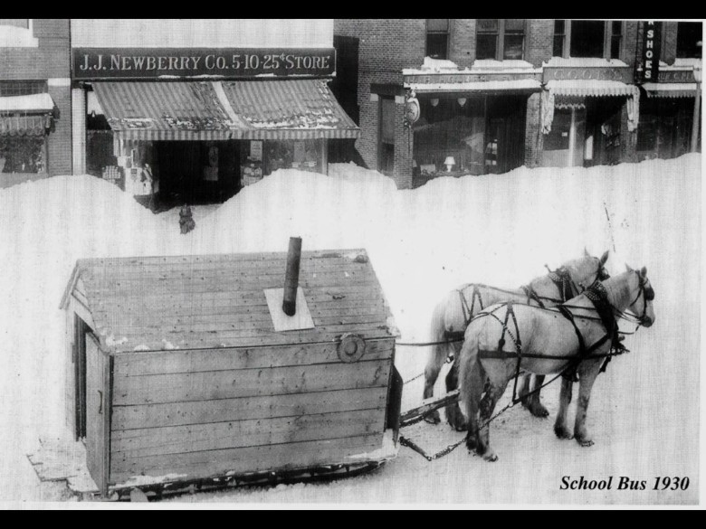 Autobus szkolny, Maine, USA