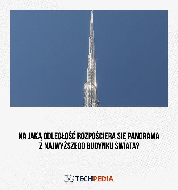 Na jaką odległość rozpościera się panorama z najwyższego budynku świata?