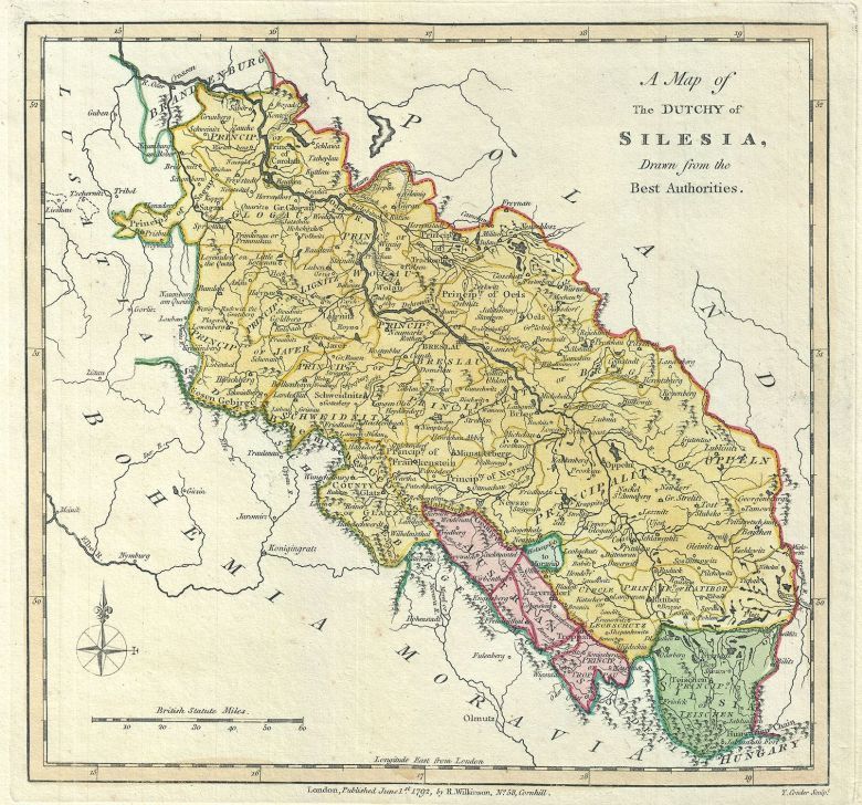 Księstwo śląskie w 1792 roku