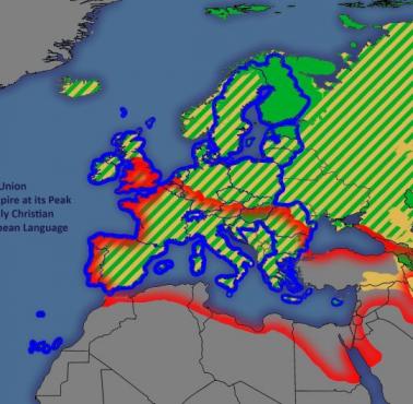 Unia Europejska, zasięg starożytnego Rzymu i chrześcijaństwa, języki indoeuropejskie