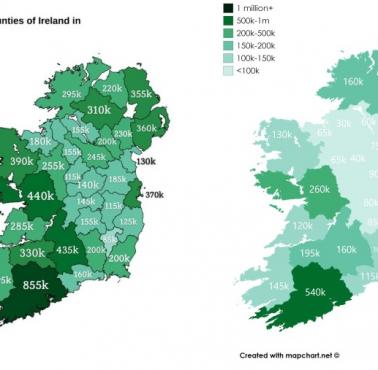 Ludność Irlandii przed i po Wielkim Głodzie 1841-51