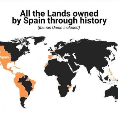 Zasięg terytorialny hiszpańskich kolonii