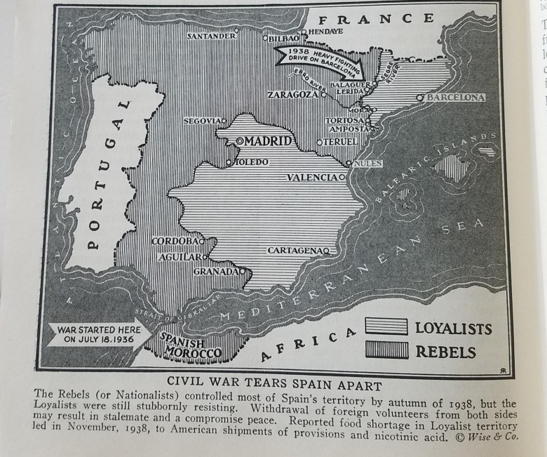 Hiszpańska wojna domowa, patrioci (Franco) vs. komuniści (rosyjska agentura), 1938